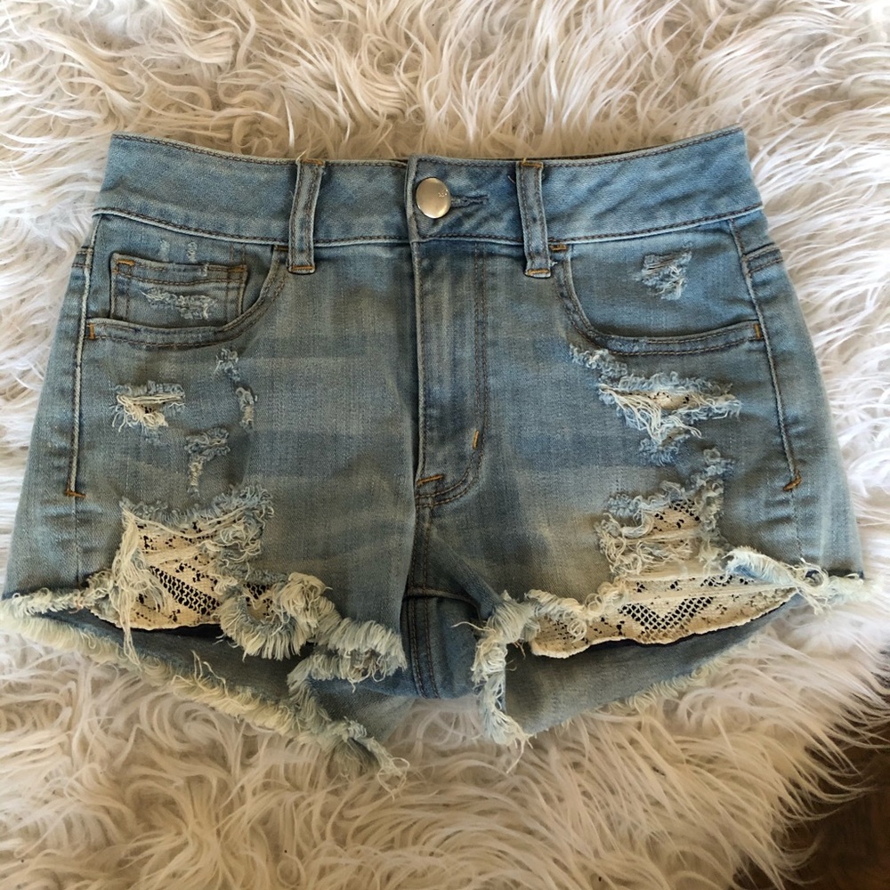 High rise short-shorts